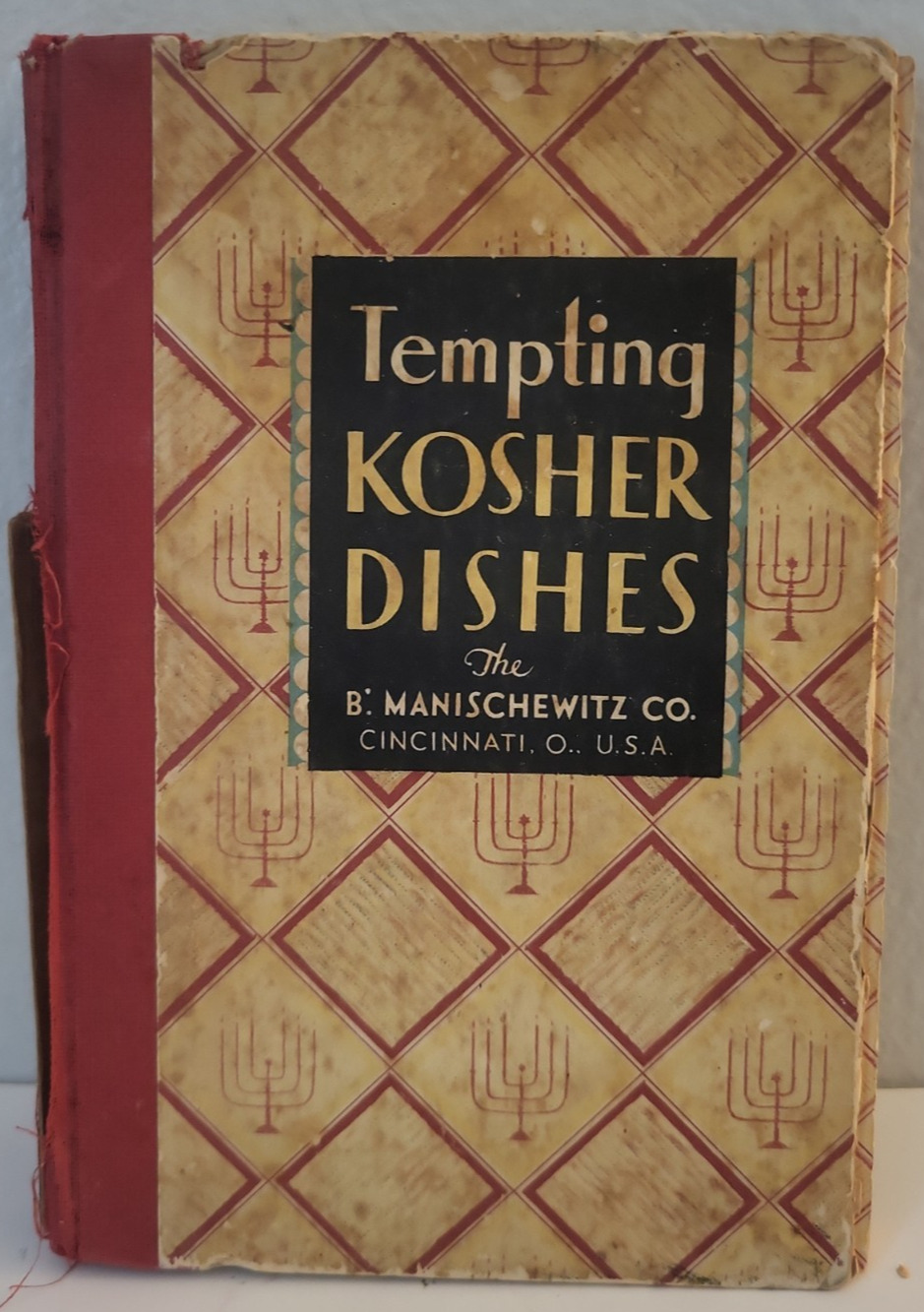 Tempting Kosher Dishes - Cookbook Manischewitz Co. - 1930 3rd Edition BILINGUAL